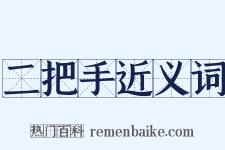 二把手近义词是什么意思的图片